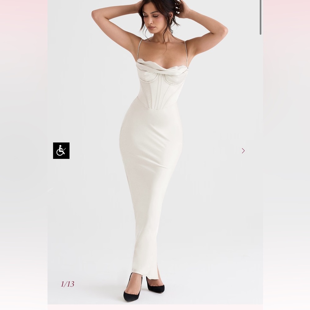 Charmaine dress in ivory